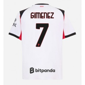 AC Milan Santiago Gimenez #7 Replika Bortatröja 2025-26 Kortärmad
